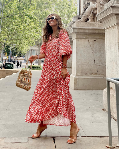 ZAIRA | Vestido estampado de temporada