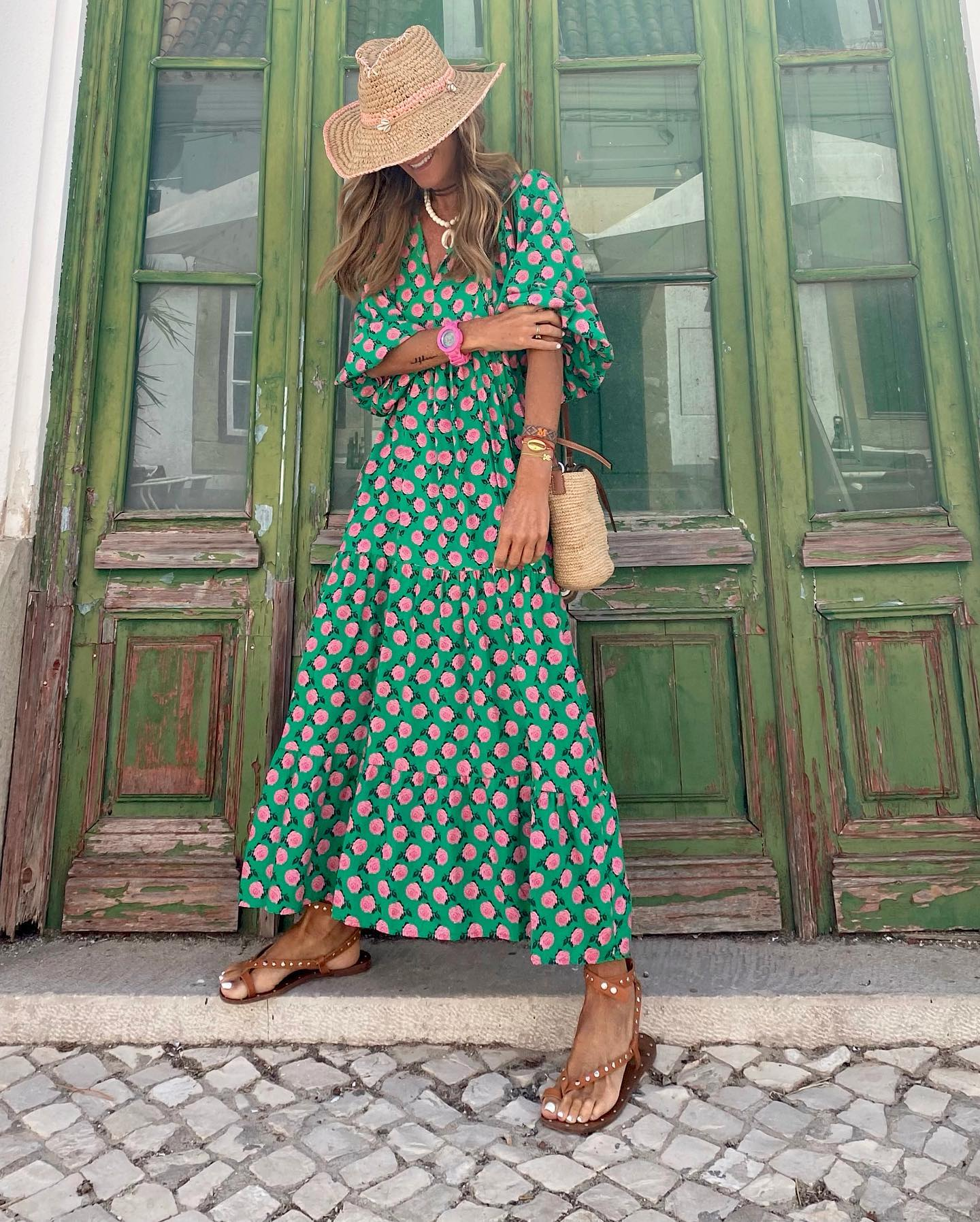 ZAIRA | Vestido estampado de temporada