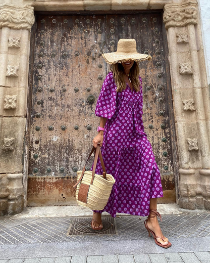 ZAIRA | Vestido estampado de temporada