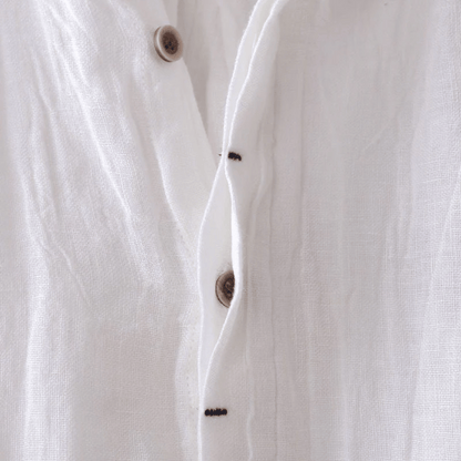 LOREN | Camisa de lino de manga corta