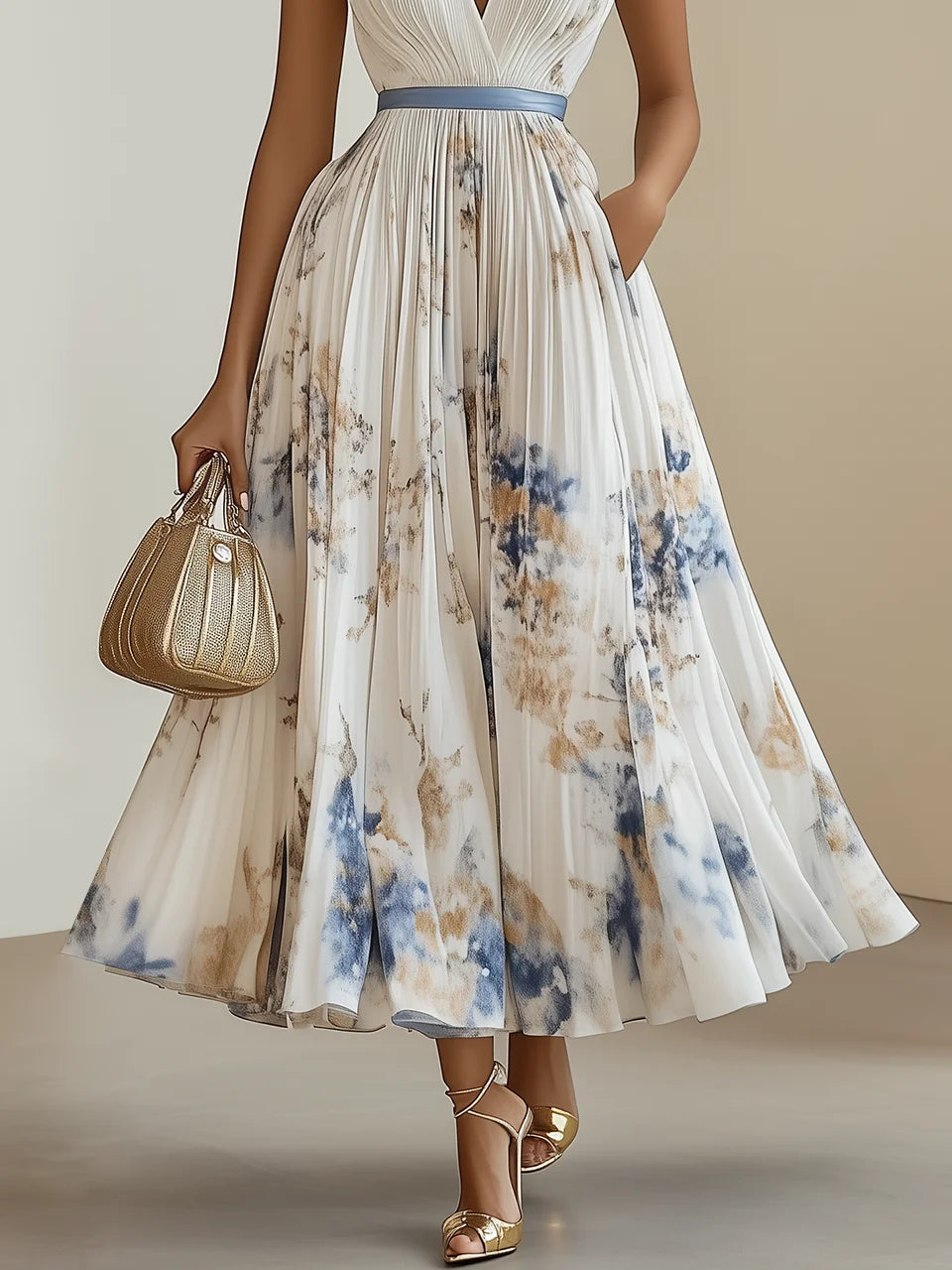 ISABEL | Vestido estampado elegante