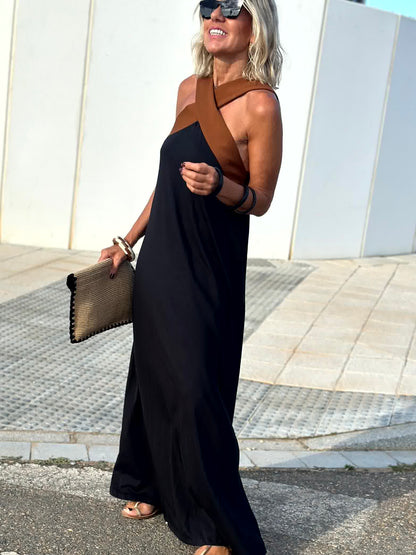 CANELA | Vestido con escote cruzado