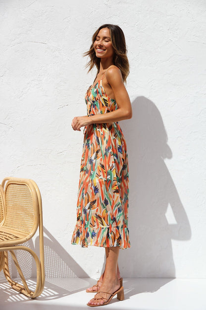DORIA | Vestido estampado de temporada