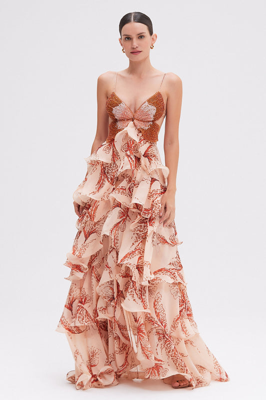 NAHIA | Vestido con Volantes