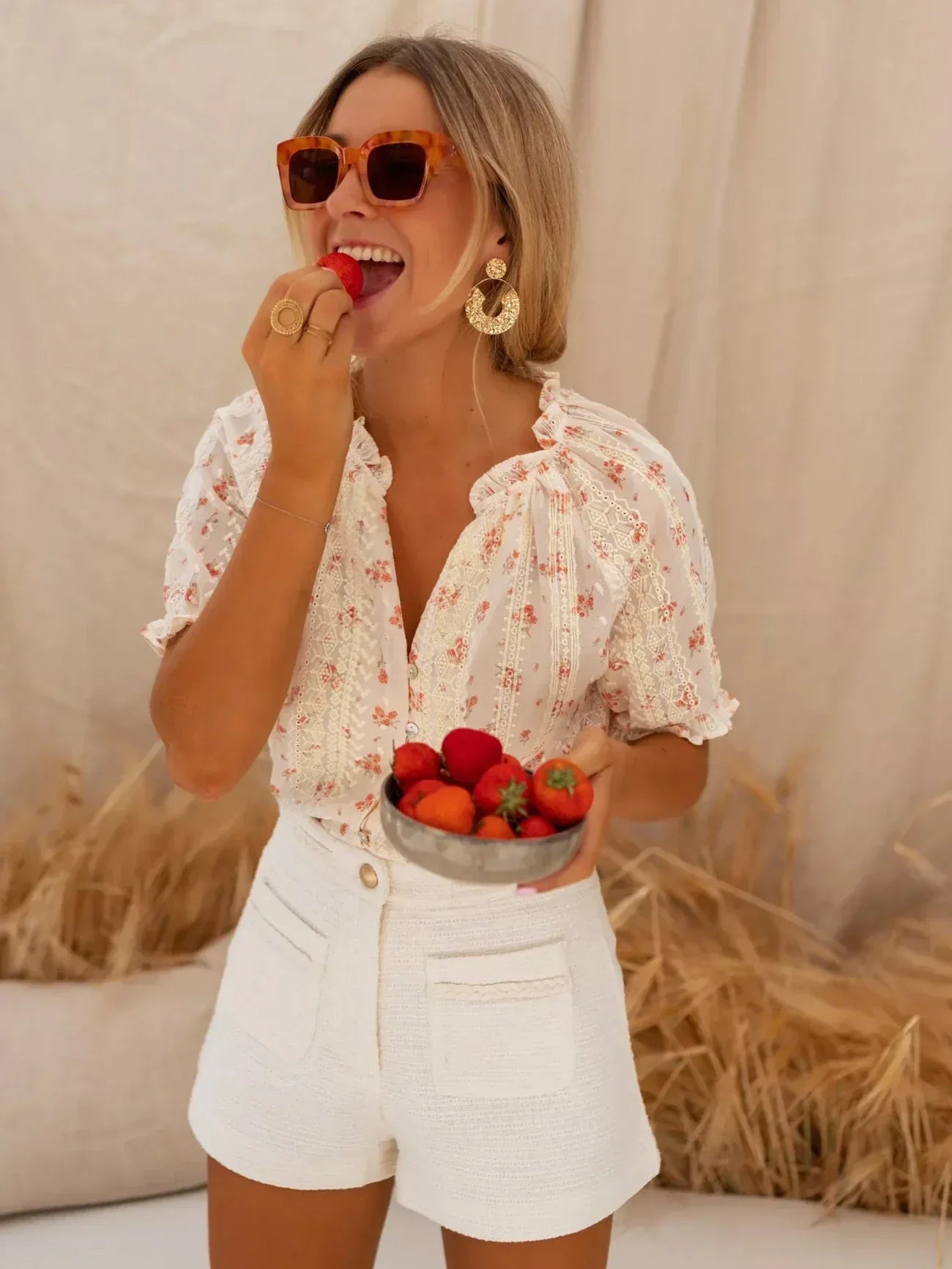INDIA | Blusa foral de temporada