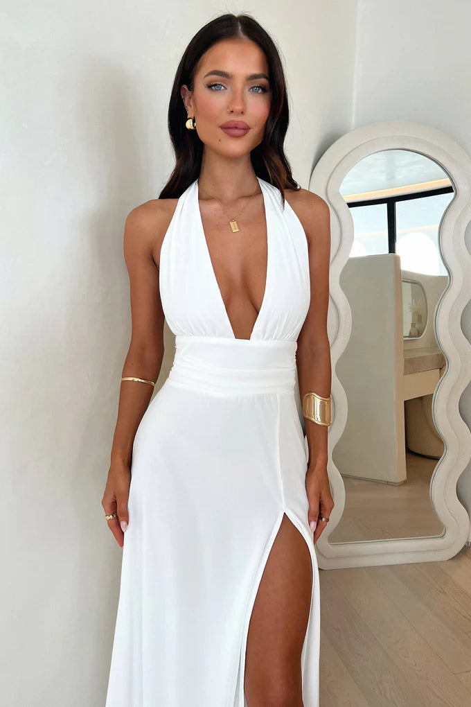 ELEONOR | Vestido largo con escote en V