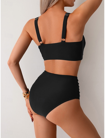 NICOLE | Bikini con tejido fruncido