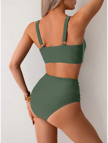 NICOLE | Bikini con tejido fruncido