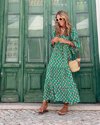 ZAIRA | Vestido estampado de temporada