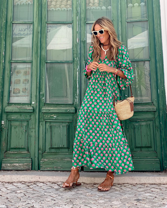 ZAIRA | Vestido estampado de temporada