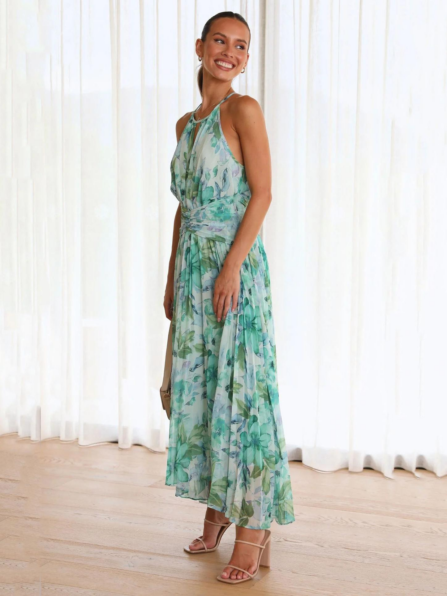 ALESSA | Maxi vestido estampado