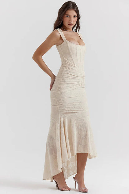 KIARA | Vestido largo con corsé sofisticado