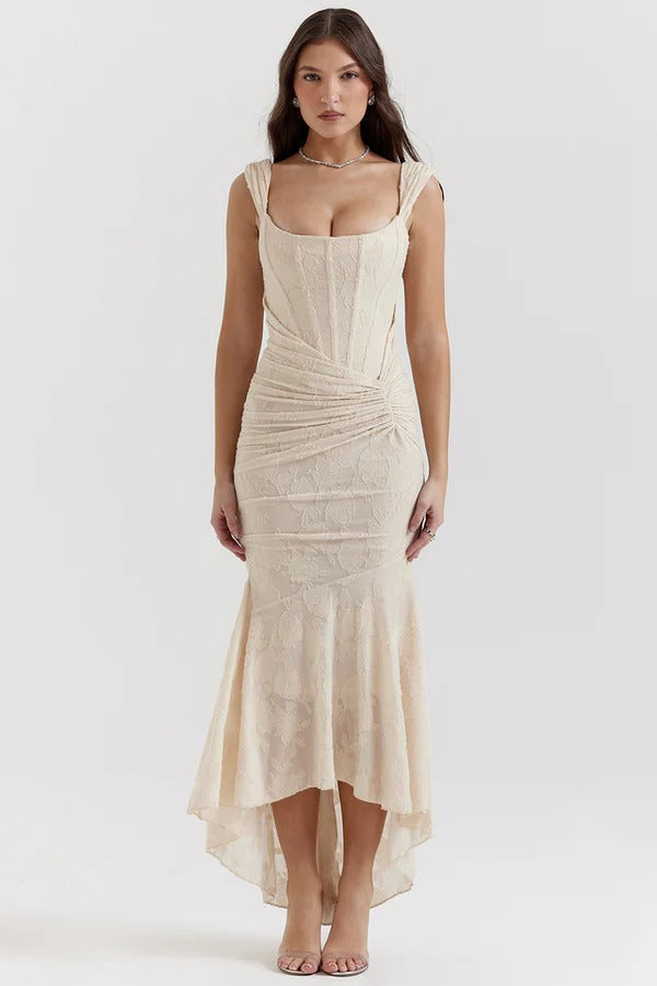 KIARA | Vestido largo con corsé sofisticado