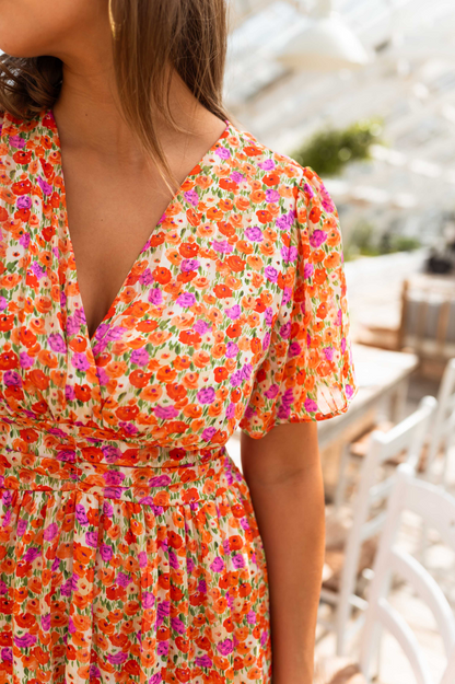 PAULINA | Vestido largo floral
